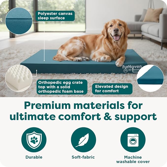 Furhaven Water-Resistant Orthopedic Dog Bed - Image 5