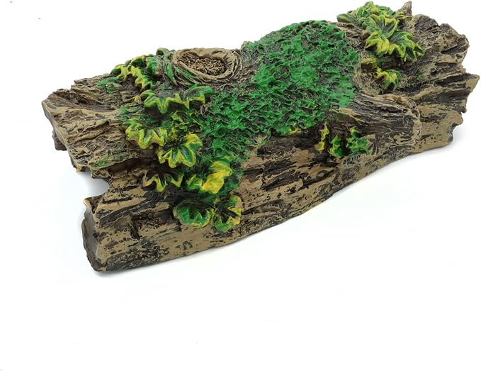 JIH Aquarium Decorations Resin Hollow Tree Trunk Ornament, Bettas House Cave - Image 6