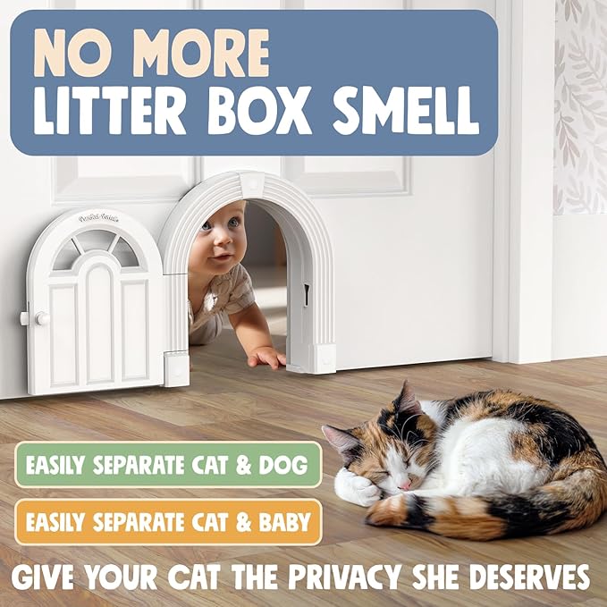 Purrfect Portal Meow Manor® XL Interior Cat Door, No-Flap Pet Door - Image 4