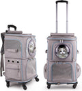 2-in-1 Pet Carrier Backpack for Two Cats or One Dog by halinfer