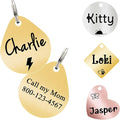 Ultra Joys Cat ID Tag Personalized Pet Tags, Durable Stainless Steel Small Pet by UltraJoys