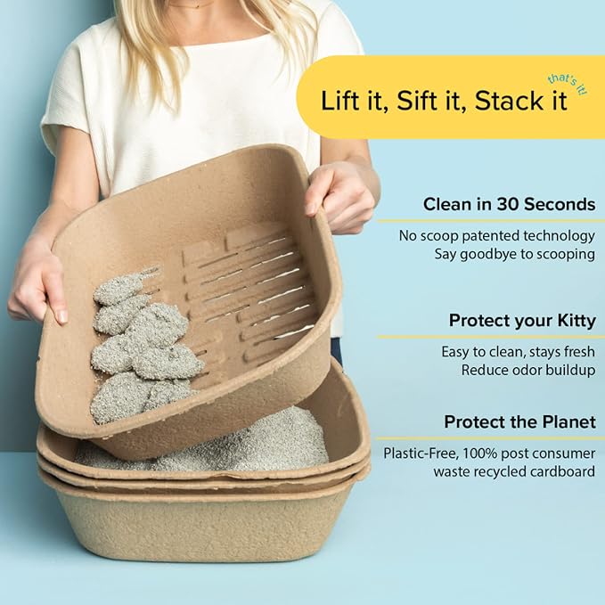 Kitty Sift Disposable Sifting Cat Litter Box Jumbo, Durable and Portable - Image 10