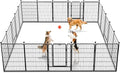 Dog Playpen 40 inch 20 Panels Indoor Outdoor Dog Pen by Jhsomdr