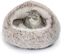CATISM Cat Bed, Plush Hooded Cat Beds by Petsfriend