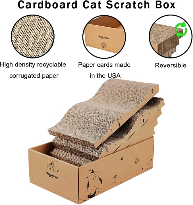Cat Scratcher Cardboard Scratch Pad Box - Image 4