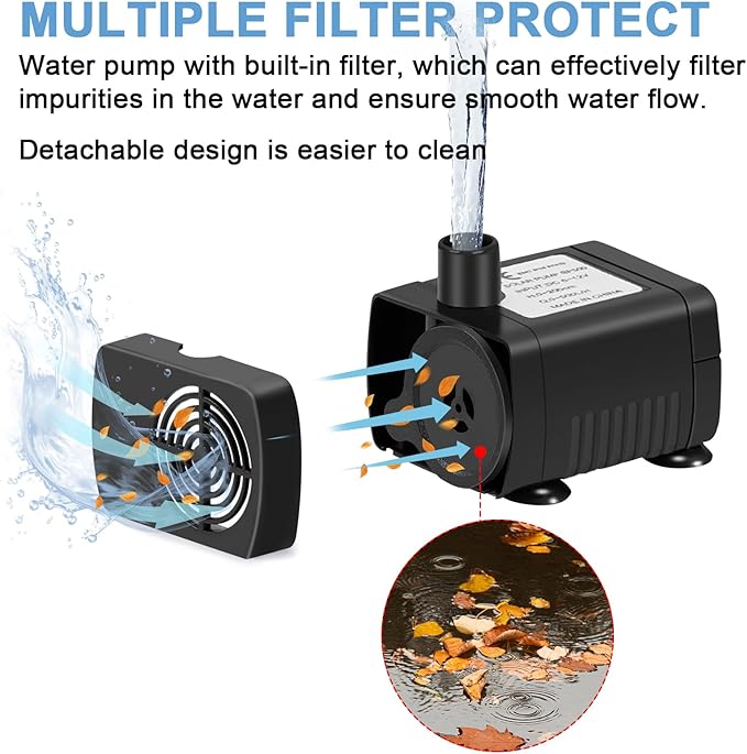 Solar Fountain Pump 12W Solar Water Fountain - Image 4