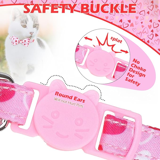 EXPAWLORER Valentines Cat Collar Breakaway - Image 5