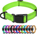 TagME Reflective Nylon Dog Collars, Adjustable Classic Pet Collar by TagME