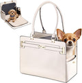 Dog Purse Carrier for Small Dogs, Stylish Foldable Pet Carrier Purse Tote Bag by GLOBLYTE