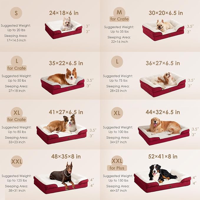 EHEYCIGA Orthopedic Dog Beds for Extra Large Dogs, Waterproof Memory Foam XXL - Image 2