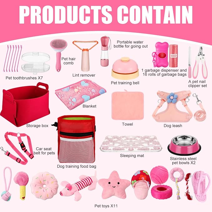 Abbylike 50 Pcs Puppy Supplies Starter Kit - Image 5