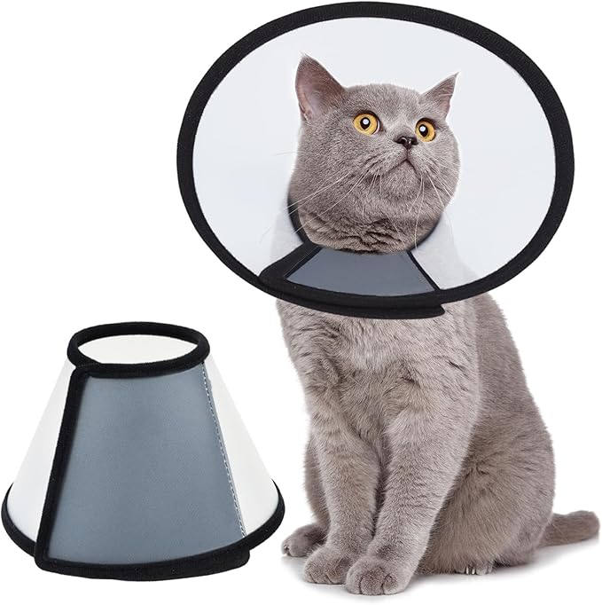 Vivifying Cat Cone, Adjustable Recovery Pet Cone, Three Sizes Lightweight by Vivifying
