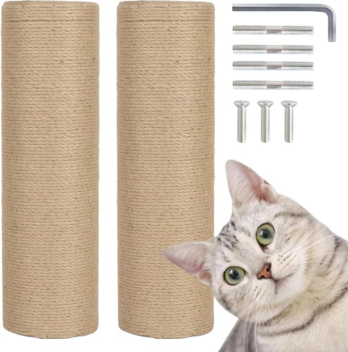 PowerKing Thick Natural Sisal Replacement Scratching Post, 15.7" Length by PowerKing