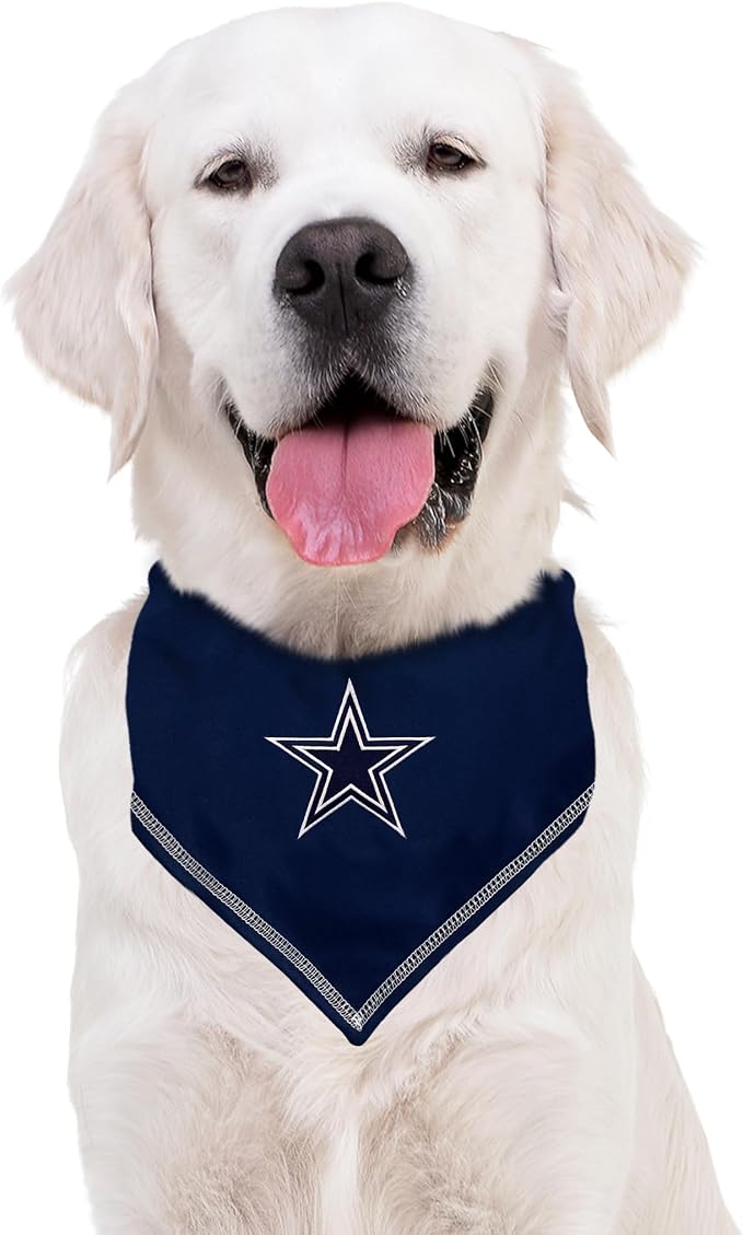 Pets First NFL Dallas Cowboys TIE Bandana, Large/X-Large. Dog Bandana Scarf Bib - Image 5