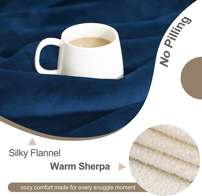 gogobunny Dog Blanket, Waterproof Reversible Sherpa Fleece Throw Blanket - Image 5