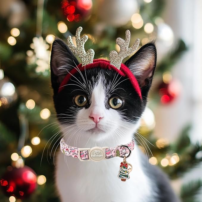 2 Pack Christmas Cat Collars - Image 6