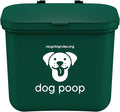 Small Hanging Wastebasket for Dog Poop in Green by RecyclingRules