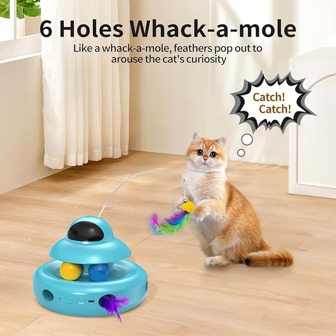 Cat Toys, 4-in-1 Automatic Kitten Toy - Image 4