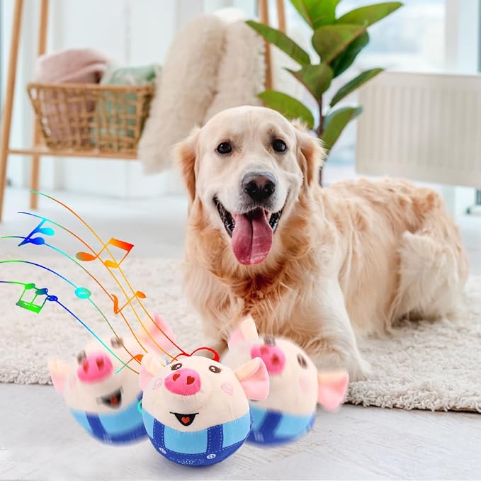 BABORUI Interactive Dog Toys Pig, Jumping Squeaky Dog Toys - Image 7