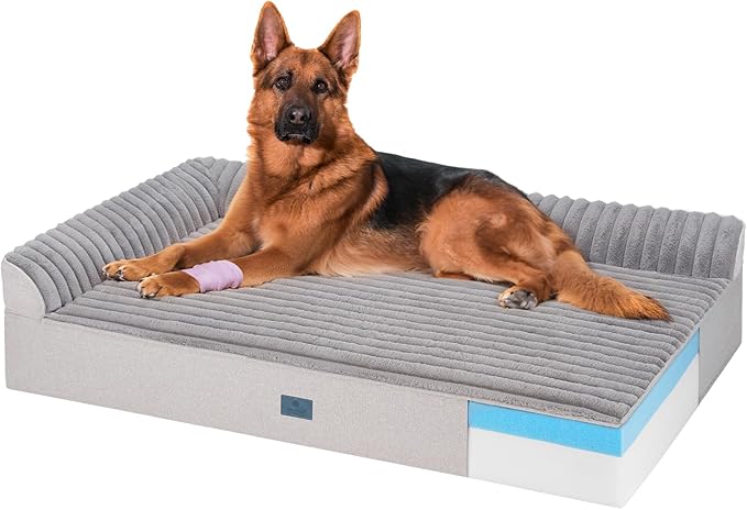 Veehoo Orthopedic Dog Bed for Large Senior Dogs, 7 Inch Thick XXL Memory Foam by Veehoo