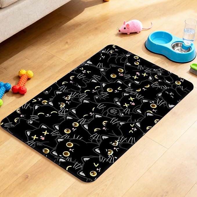 Cat Food Mat for Pet Dog Food Mat, Non-Slip Cat Pet Feeding Mats for Floor - Image 8