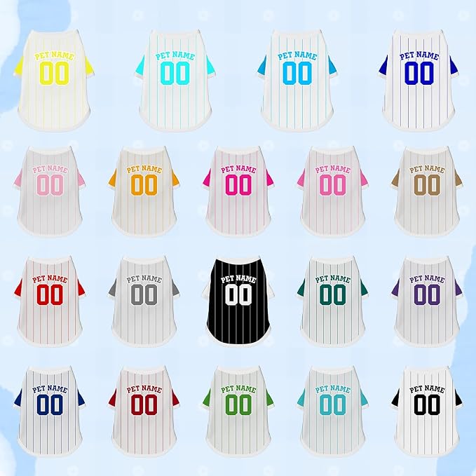 Custom Dog Shirt Personalized Pet Jersey Shirts - Image 2