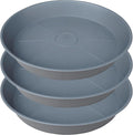 3 Pack of 25 26 inch Plant Saucer, 4.2" Depth, Large Deep Plastic Flower by Bleuhome