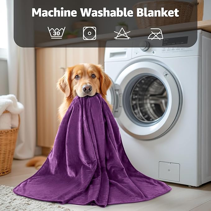 LOOBANI Waterproof Blanket for Bed: Reversible Soft Flannel King Size Bed - Image 9