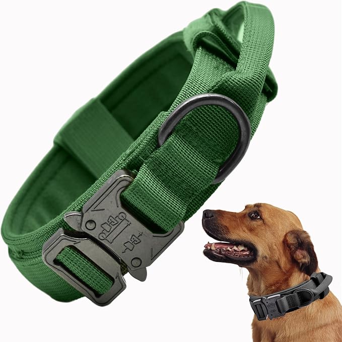 Tactical Dog Collar, Adjustable Military Training Nylon Dog Collar by CADONO