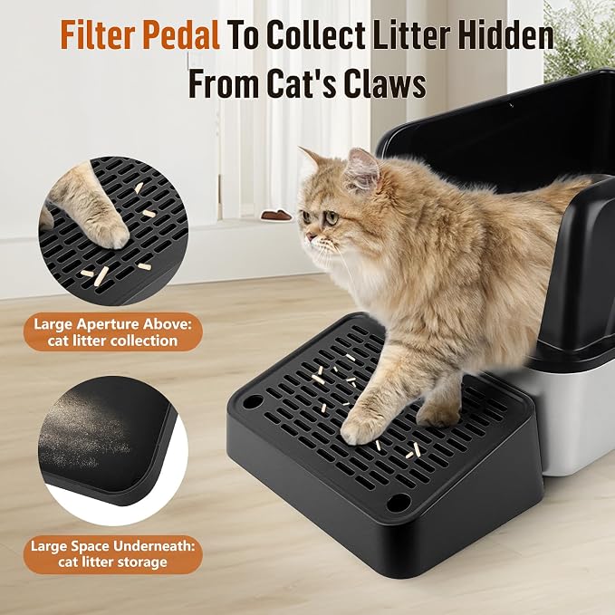 Cat Litter Box Ramp, Litter Box Step Mat - Image 2
