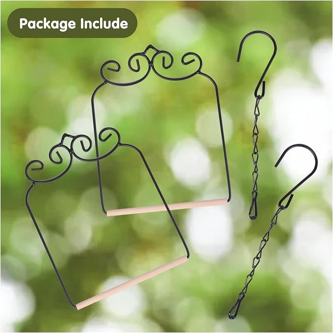 2PK Metal Frame Hummingbird Swings and Perches - Image 6