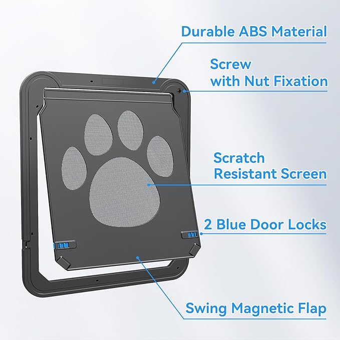 NAMSAN Dog Screen Door, Flap Opening 12 x 14 inches, Dog Door - Image 4