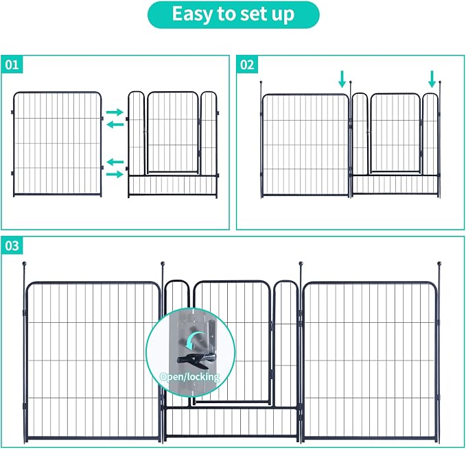 Dog Playpen Portable Outdoor Dog Fence, Dog Playpen - Image 4