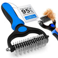 Dog Rake Brush for Shedding – Undercoat Deshedding Tool for Long & Thick Hair by Unknown