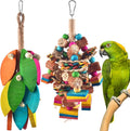 2 Pcs Large Bird Toys, Natural Corn Cob Parrot Chew Toy, Amazon Parrots by DBNESS