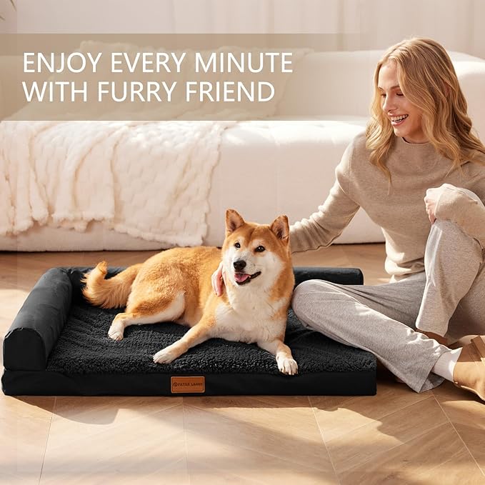 Patas Lague Orthopedic XL Dog Bed Large Sized Dog 42''X28'', Waterproof L - Image 2