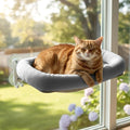 Cordless Cat Window Perch, Foldable Cat Window Hammock, 4 Strong Suction Cups by POMESEA
