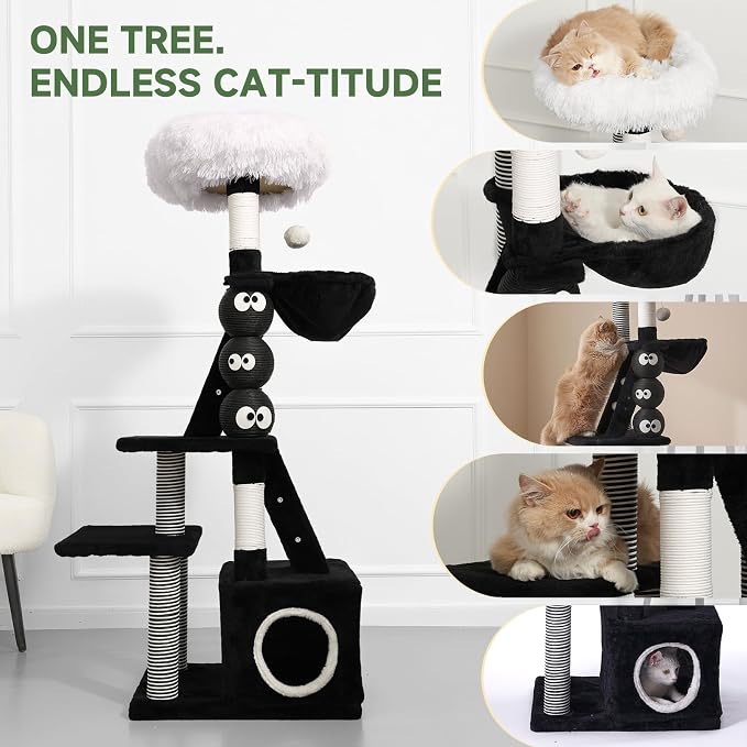 Cat Tree, 50.7in Multi-Level Cat Tower - Image 3