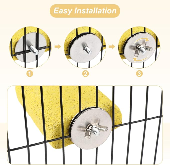 Wontee Bird Chewing Toys Grinding Beak Bird Perch Stand - Image 6