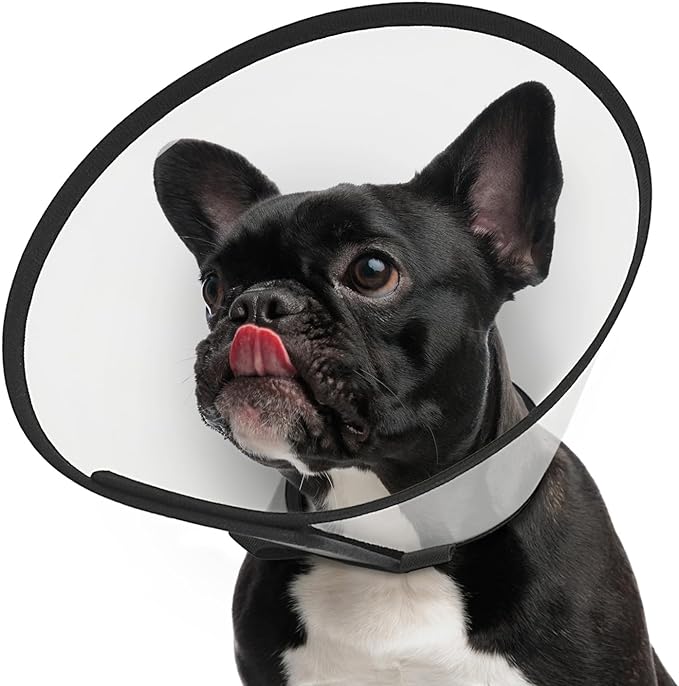 Supet Adjustable Dog Cone Collar After Surgery to Stop Licking, E Collar by Supet