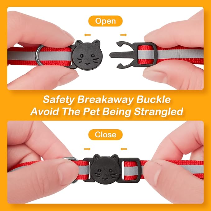 14 Pack Airtag Cat Collar Reflective-Breakaway - Image 5