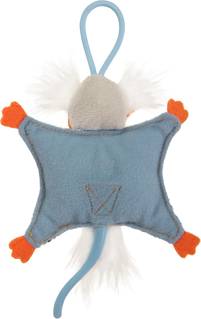 Instincts by SmartyKat HappyNip Soarin' Squirrel Crinkle Launcher Plush - Image 5