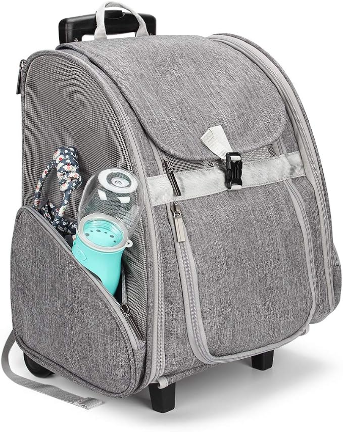 Lollimeow Pet Rolling Carrier, Dog Backpack - Image 7