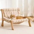 Solid Wood Cat Couch Bed for Indoor Cats, Modern Cat Sofa by Kicari
