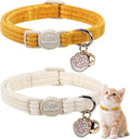 2 Pack Corduroy Cat Collars by Babolepet
