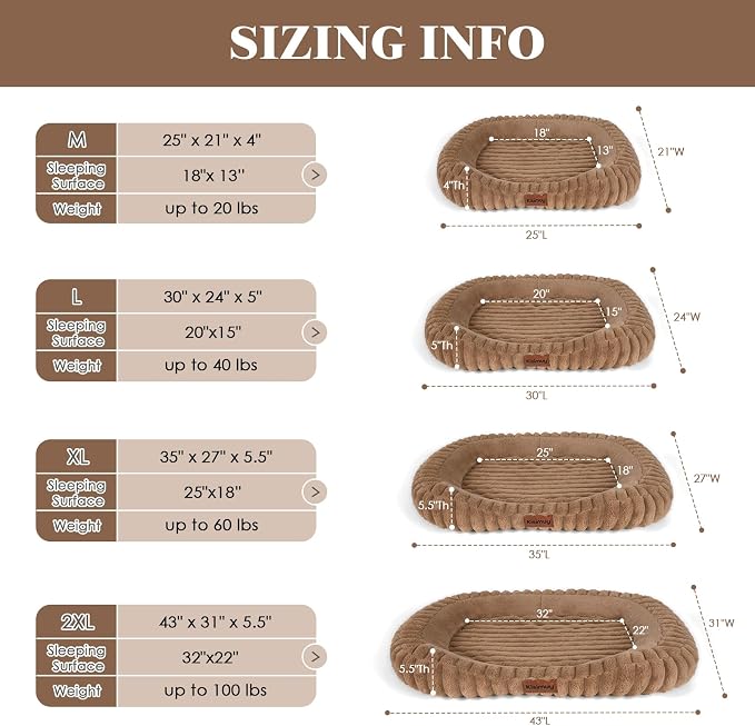 Orthopedic Dog Bed for Large Dogs, Comfort-Sided Calming Pet Bed - Image 5