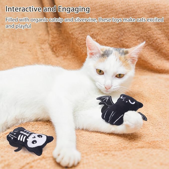 Retro Shaw Cat Toys 4Pcs, Catnip Toys - Image 6