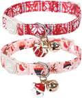 Halloween Cat Collar-2Pack Autumn Pumpkin Kitten Collars-Funny Halloween Ghost by UPURARAPUP