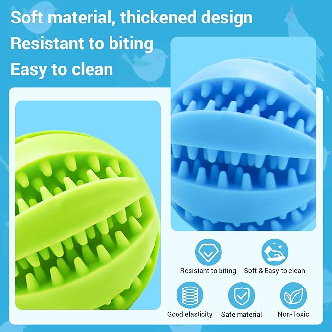 2 Pcs Parrot Feeder Chew Toy Balls, Bird Foraging Interactive Toys, Suitable - Image 6