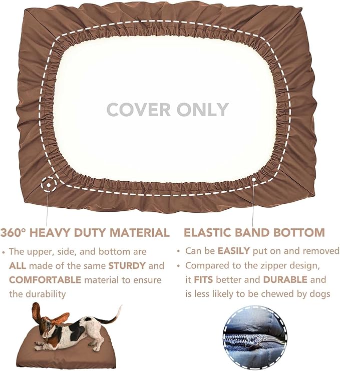 Dog Bed Cover Waterproof Replacement Machine Washable Covers - Image 2